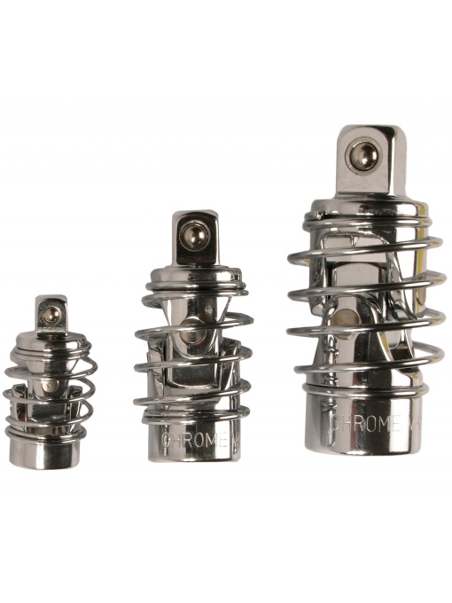 Set articulatii cardanice cu arc, antrenare 1/4" - 3/8" - 1/2", 3 piese, BGS 252