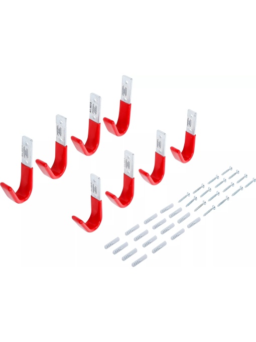 Set cârlige de agatat diverse scule pe perete, 8 piese, BGS DIY 88318