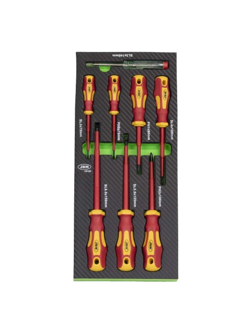 Set de 8 surubelnite izolate , modul eva in fibra de carbon, JBM 15162