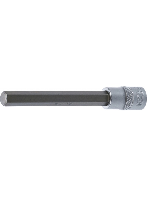 Bit Imbus 12 mm, lungime 140mm, antrenare cu tubulara 1/2", BGS 4273