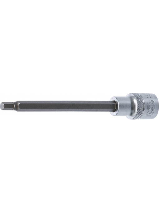 Bit Imbus 6 mm, lungime 140mm, antrenare cu tubulara 1/2", BGS 4271