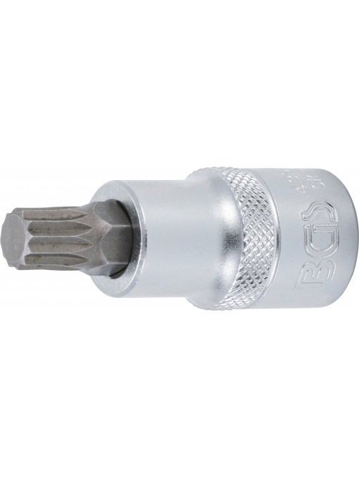 Bit Spline (XZN) M10, lungime 53mm, antrenare cu tubulara 1/2", BGS 4353
