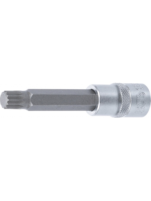 Bit Spline (XZN) M12, lungime 100mm, antrenare cu tubulara 1/2", BGS 4363