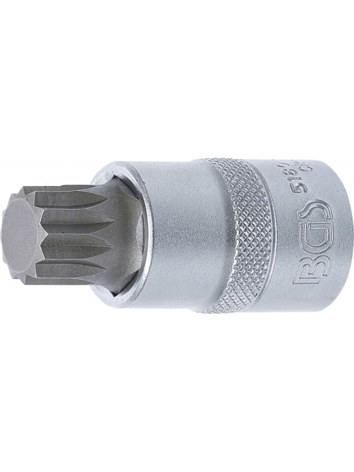 Bit Spline (XZN) M17, lungime 55mm, antrenare cu tubulara 1/2", BGS 5180-M17