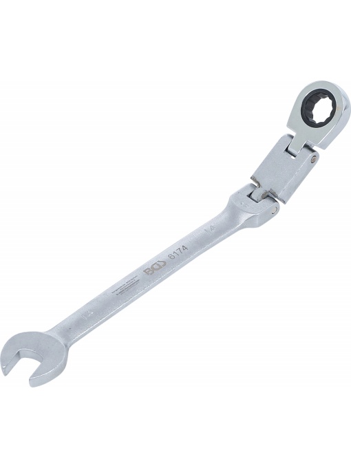 Cheie combinata cu clichet 14 mm dublu articulata, BGS 6174