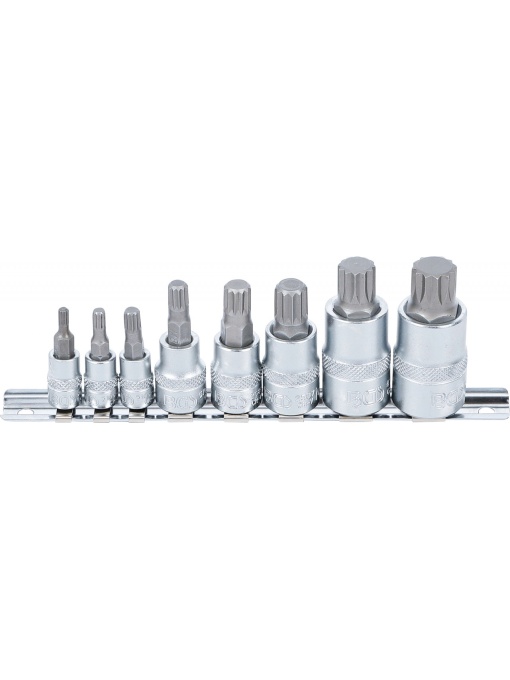 Set cu biti M-uri M4-M16, antrenare cu tubulare 1/4", 3/8", 1/2", 8 piese, BGS 5105
