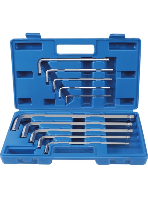 Set de chei Imbus tip L Maxi cap sferic 45002 mm| 10 piese, BGS 795