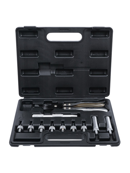 Set pentru inlocuit simeringuri de supape, cleste + adaptoare 5 - 5.5 - 6 - 6.5 - 7 - 8 - 10 mm (3/8"), BGS DIY 1783