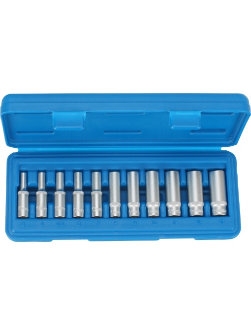 Set tubulare lungi 4 -13 mm, profil hexagon, actionare 6,3 mm (1/4") 11 buc., Condor 1009-14