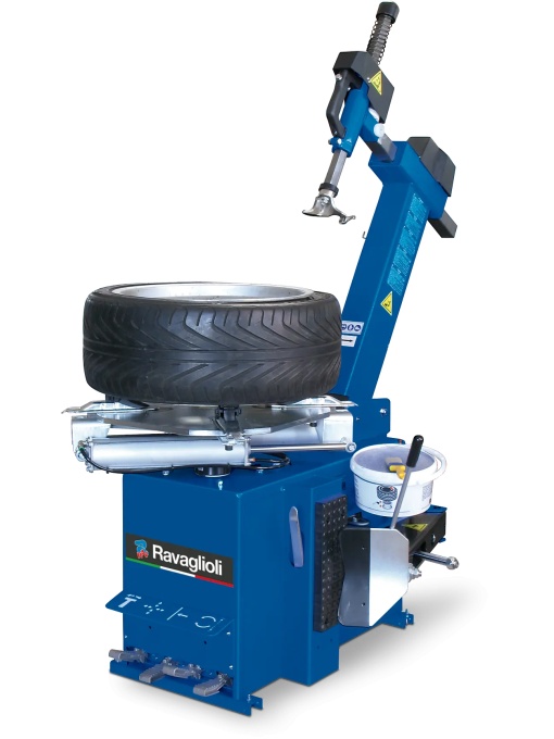 Aparat de dejantat automat, 2 viteze (max. 13 rpm), diametru jantă 10 – 24,5″, lățime maximă jantă 381 mm, Ravaglioli RAV.G7441.201119