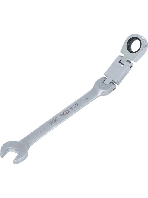 Cheie combinata cu clichet 15 mm dublu articulata, BGS 6175