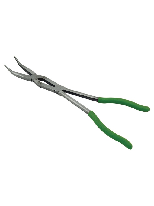 Cleşte extralung cu varf indoit la 45º, dublu articulat, lungime 335 mm, JBM 52847