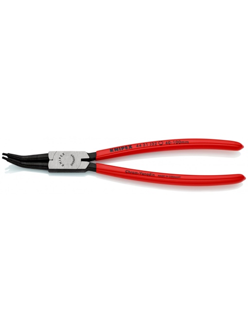 Cleste pentru inele de siguranta de interior angular la 45°, lungime 225 mm, Knipex 4431J32