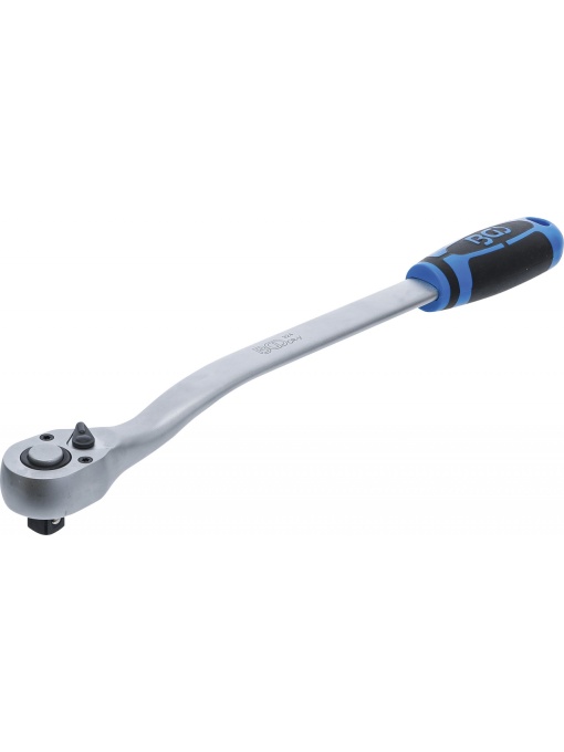 Clicket reversibil cu maner ergonomic extra lung, actionare 1/2"(12.5mm), lungime 380mm, BGS 324