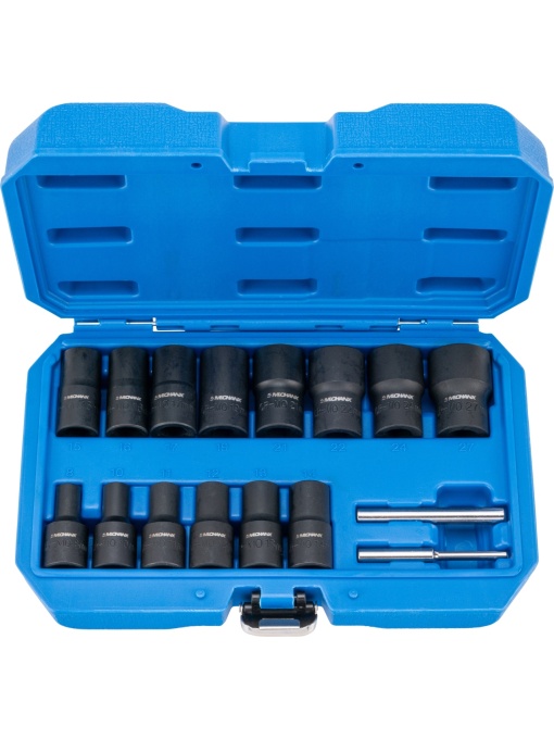 Inserții speciale profil cu canelură spirală, 16 bucăți, 1/4+1/2", 8-27 mm, Condor 72115