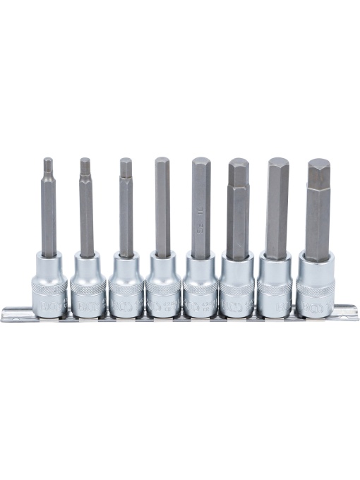 Set biţi Inbus 5 - 13 mm cu tubulara 1/2", 8 piese, BGS 5176