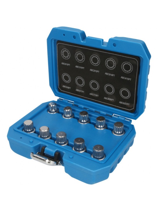 Set chei pentru antifurturi roti VW, 10 buc, Brilliant Tools BT691310