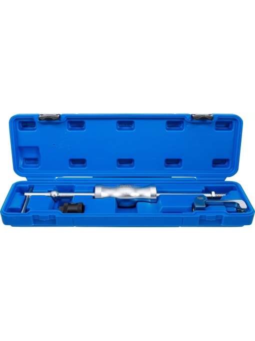 Set extractor pentru injectoare cu ciocan inertial pentru motoare Mercedes CDI OM611, OM612, OM613, lungime tija ciocan 470mm, lungime totala 570mm, greutate 1.85Kg, BGS 62005