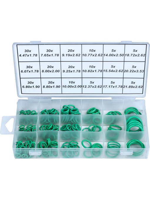 Set oringuri HNBR 265 buc., 18 dimensiuni, Condor 9150