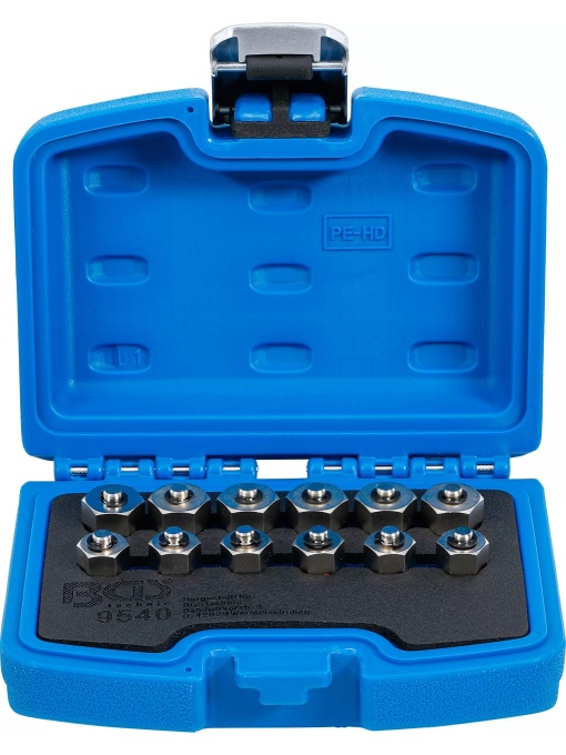 Set pentru etansarea injectoarelor inainte de testul de pierdere a presiunii | Siemens, Bosch, Denso, Delphi | 12 piese, BGS 9540