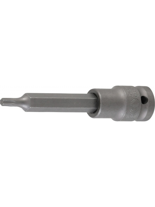 Bit de impact Torx T27, lungime 100mm, antrenare cu tubulara 1/2", BGS 5467
