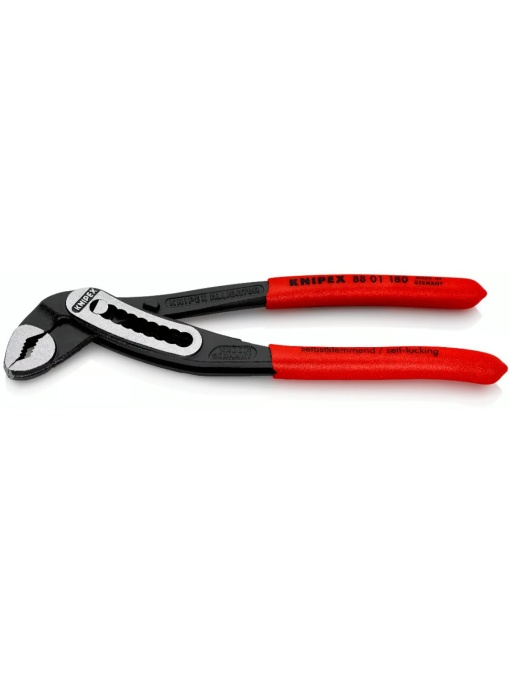 Cleste Alligator® pentru pompe de apa, manere izolate cu mansoane plastifiate, lungime 180 mm, Knipex 8801180