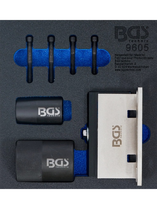 Dispozitiv prindere axe cu came şi set unelte pentru inel etanşare arbore cotit | pentru Ford, Volvo 2.5 Turbo, BGS 9605