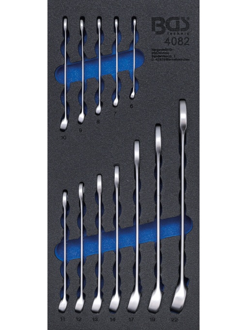 Echipare pentru dulap 1/3, Set chei combinate 45099 mm, 12 piese, BGS 4082