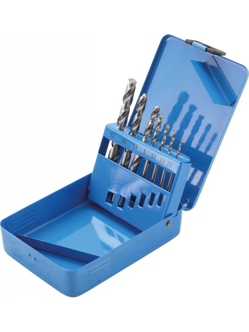 Set burghie Ø 2,5 - 10,2 mm, cote de pregaurire pentru filetare, 7 piese, BGS 9580
