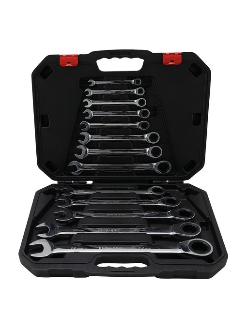 Set chei combinate cu clichet 8 - 32 mm, 13 piese, BGS DIY 30006