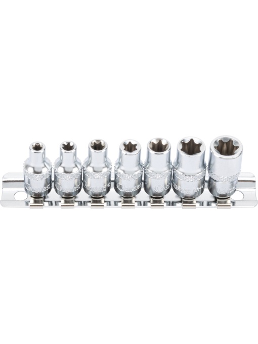 Set chei tubulare, xcess p., 7 bucăți, 1/4", profil E E4-11, Condor 23111