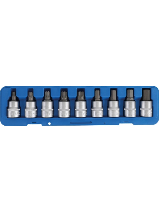Set cu biti Imbus si Torx, lungime 85mm, antrenare cu tubulara 3/4”, 9 piese, BGS 5189