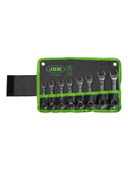 Set de 8 chei combinate scurte, JBM 50564