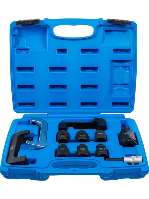 Set extractoare si adaptoare pentru injectoare cu filet interior de : M14x1.0, M17x1.0, M20x1.5, M25x1.0 si M27x1.0, BGS 7777