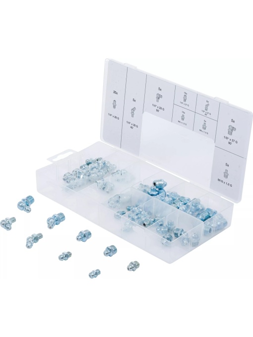 Set nipluri de gresare, Metric / Inch, 70 bucati, BGS 8065-1