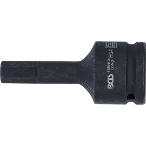 Bit de impact 14 mm, lungime 100 mm, antrenare 3/4", BGS 6185-H14 - Img 2