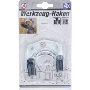 Cârlige pentru scule, aparate de gradina, 4 piese, BGS DIY 80913 - Img 3