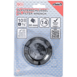 Cheie pentru filtru de ulei, 68 mm x P14, BGS 1039-68-14 - Img 4