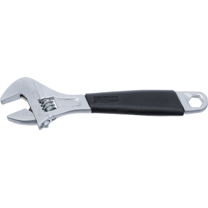 Cheie reglabila 8" cu rola, mâner acoperit in plastic, deschidere max. 26mm, lungime 250 mm, BGS 1441