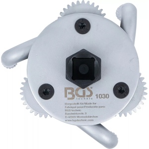 Cheie reglabila cu 3 brate pentru filtre de ulei, deschidere 70-120mm, actionare 3/8''+ adaptor 3/8''-1/2'', hex. 21mm, BGS 1030 - Img 2