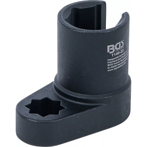 Cheie tubulara decupata pentru sonda lambda, 22 mm (7/8") x 50 mm, antrenare 12,5(1/2"), fanta 11mm, BGS 1140-22 - Img 1