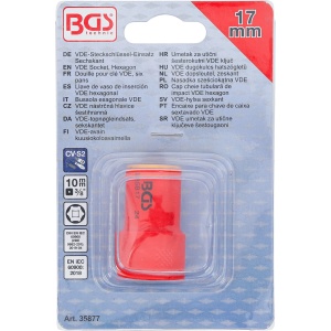 Cheie tubulara VDE, hexagonală 17 mm cu actionare 10 mm (3/8", BGS 35877 - Img 4