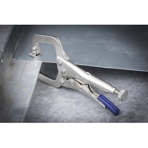 Cleste autoblocant pentru tinichigerie,extra scurt, lungime110 mm, BGS 507 - Img 4