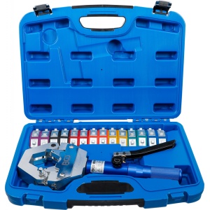 Cleşte de sertizare hidraulic pentru furtun / conducte, 7 forme de presare, BGS 72093 - Img 4