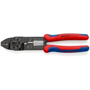 Cleste de sertizat 0,5 – 6,0 mm², manşoane multicomponent, lungime 230 mm, Knipex 9721215C - Img 1