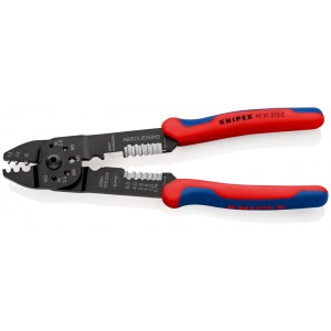 Cleste de sertizat 0,5 – 6,0 mm², manşoane multicomponent, lungime 230 mm, Knipex 9721215C - Img 2