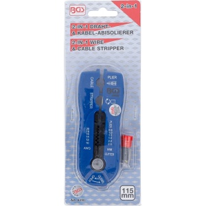 Cleste de taiat, dezizolat cabluri electrice 0.8-2.6 mm si sertizat papuci, pini, terminale, BGS 8490 - Img 4