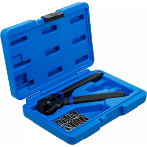 Cleste si cleme de fixare a foilor de tabla, deschidere pana la 5 mm, 11 piese, BGS 8774 - Img 2
