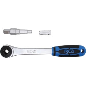 Clichet cap presare cu adaptor şi cheie in trepte, act. 1/2", BGS 314