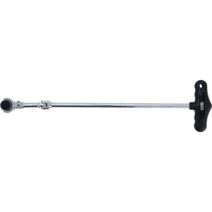 Clichet reversibil cu mâner T articulat, antrenare 6,3 mm (1/4"), BGS 2126